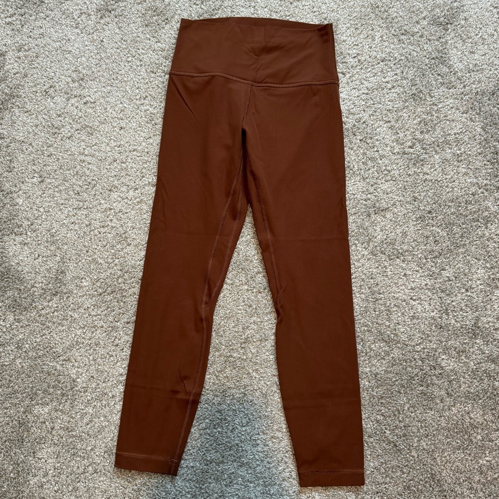 Lululemon Align Ribbed Leggings Roasted Brown